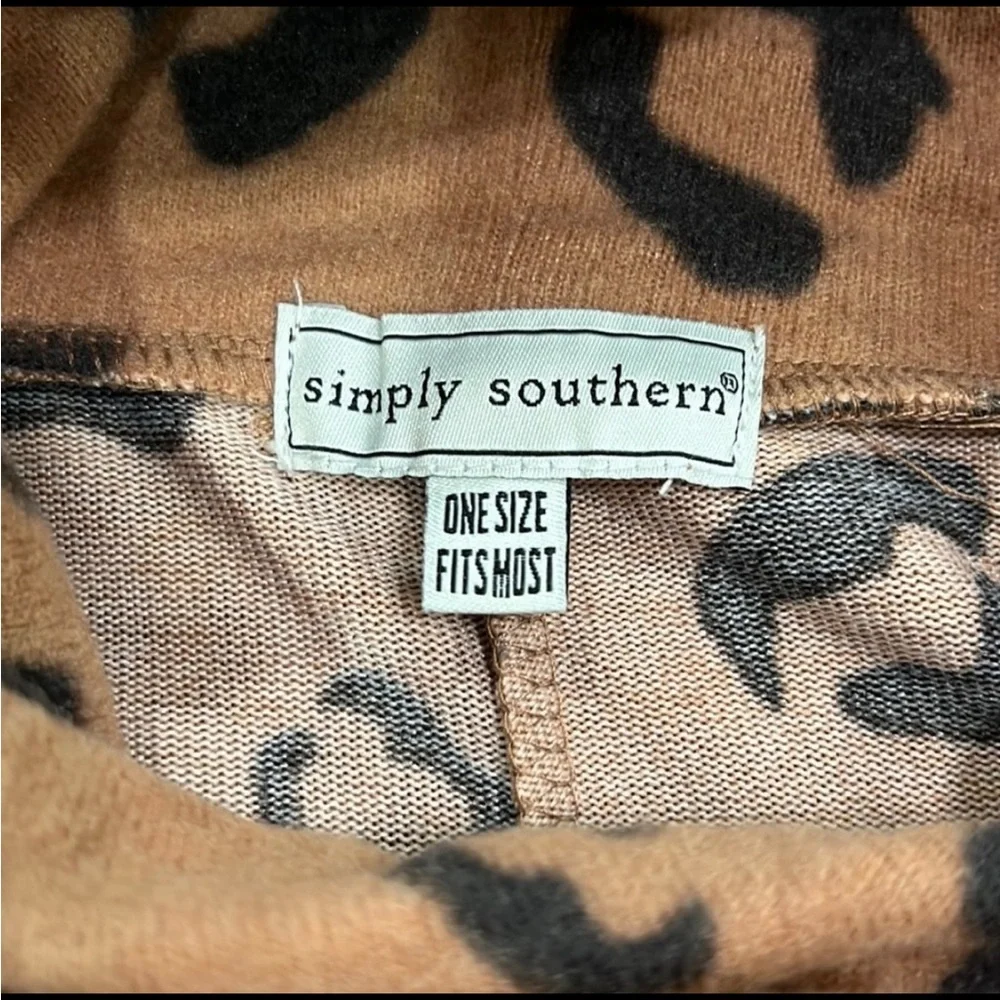 Simply Southern Animals print turtleneck/ cowl neck one size fits most NWT - Picture 7 of 13